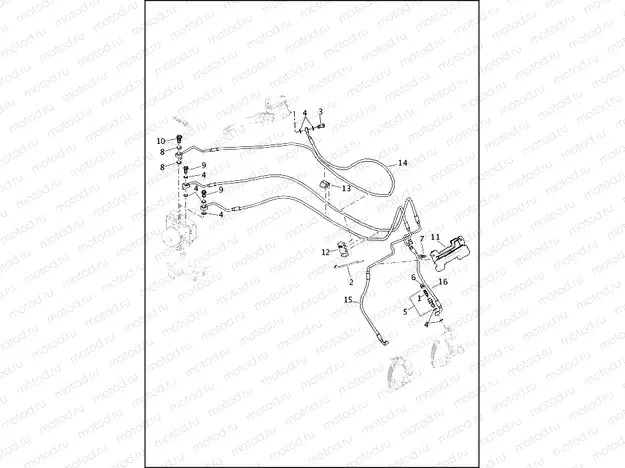 BRAKE LINES, FRONT - ABS