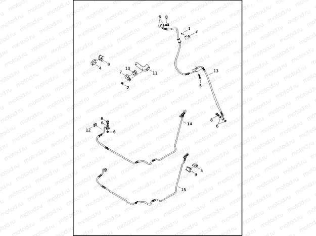 BRAKE LINES, FRONT - ABS