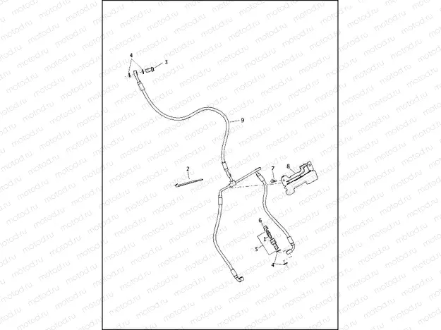 BRAKE LINES, FRONT - NON-ABS