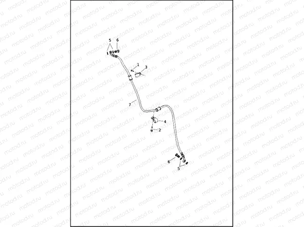 BRAKE LINES, FRONT - NON-ABS