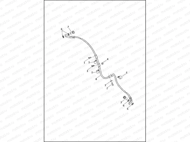 BRAKE LINES, FRONT, NON-ABS - FLS