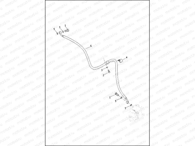 BRAKE LINES, FRONT NON-ABS - XG500, XG750