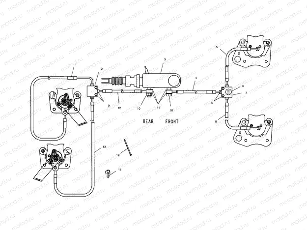 BRAKE LINES - MASTER CYLINDER - A10RB42AA (4970937093B11) | BRAKE LINES - MASTER CYLINDER - A10RB42AA (4970937093B11)