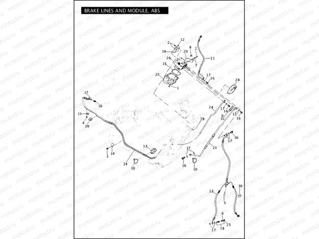 BRAKE LINES & MODULE, ABS