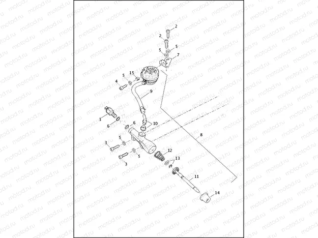 BRAKE, MASTER CYLINDER, REAR