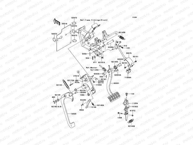Brake Pedal/Throttle Lever