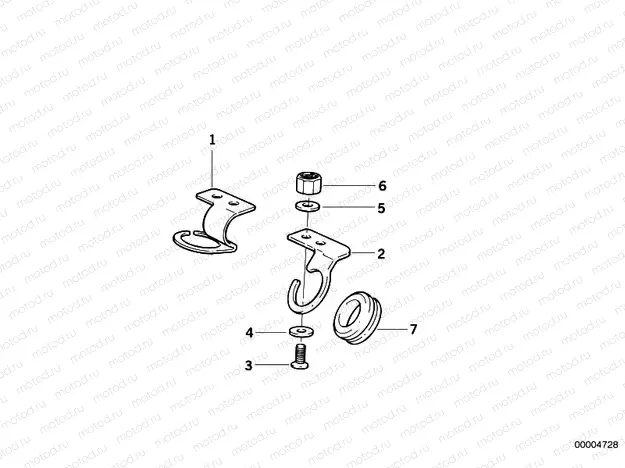 Brake pipe bracket