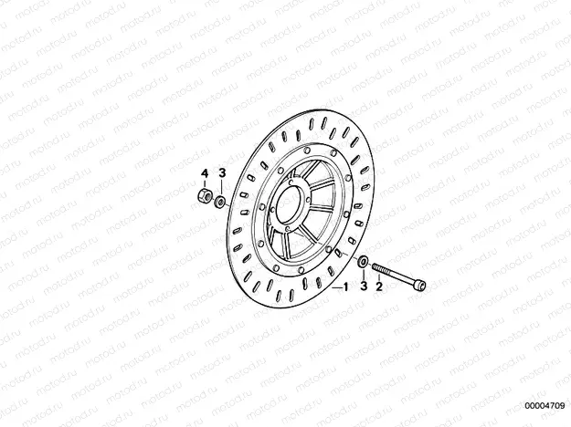 Brake rotor, front