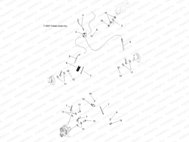 BRAKES | BRAKES, BRAKE LINES - A08MH76SS/SF (49ATVBRAKELINE08SP800EFI)