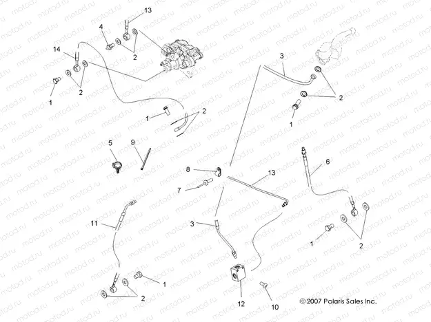 BRAKES | BRAKES, BRAKE LINES - A09BA50FA (49ATVBRAKELINE08SCRAM)