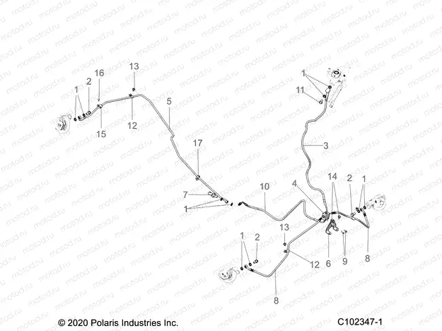BRAKES | BRAKES, BRAKE LINES - A20SXA85A1/A7/CA1/CA7/E85A9/AF/AP/CA9/CAF/CAP/V85AP/CAP (C102347-1)