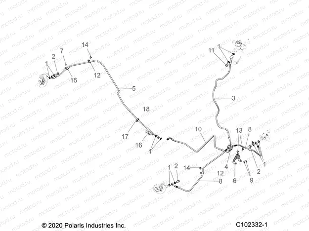 BRAKES | BRAKES, BRAKE LINES - A20SYE85AP/CAP (C102332-1)