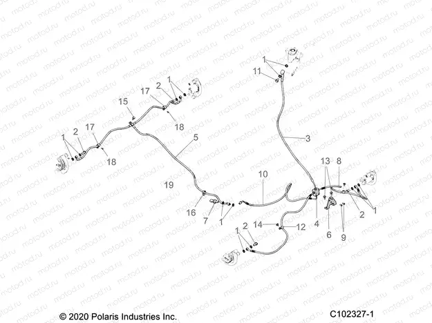 BRAKES | BRAKES, BRAKE LINES - A20SYE95AD/CAD (C102327-1)