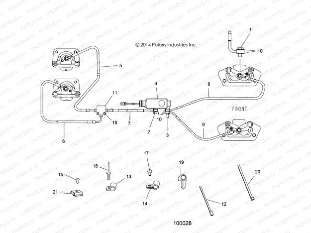 BRAKES | BRAKES, BRAKE LINES AND MASTER CYLINDER - A15DAH57EJ (100028)
