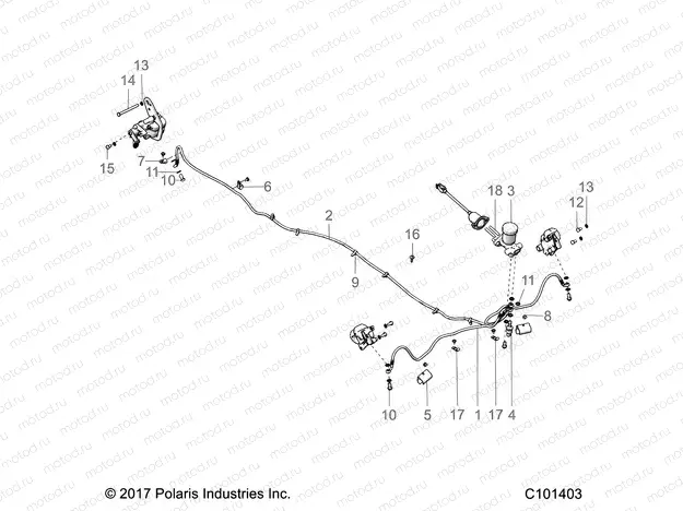 BRAKES | BRAKES, BRAKE LINES AND MASTER CYLINDER - A20HAB15A2 (C101403)