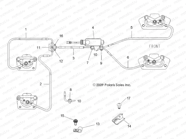 BRAKES | BRAKES, BRAKE LINES and MASTER CYLINDER - R11VH76/VY76 ALL OPTIONS (49RGRBRAKELINES10RZR)