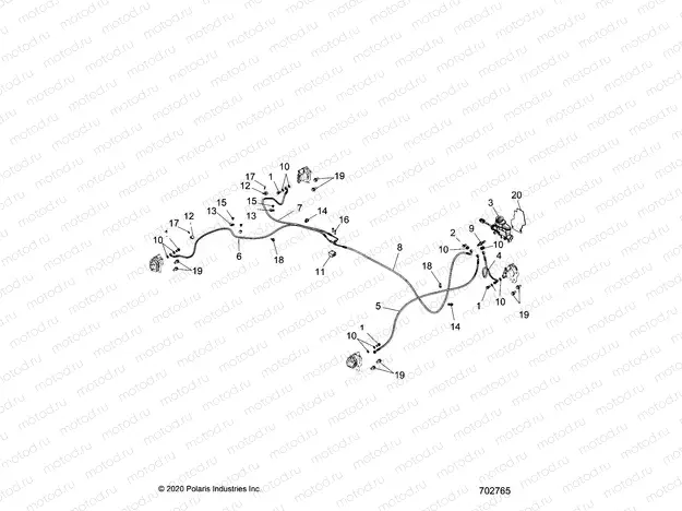 BRAKES | BRAKES, BRAKE LINES and MASTER CYLINDER - R20MAA57B1/B9/EBH (702765)