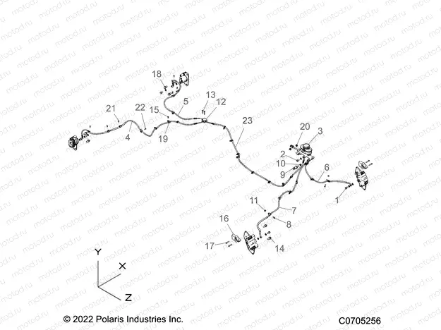 BRAKES | BRAKES, BRAKE LINES AND MASTER CYLINDER - R22RRE99DP (C0705256)