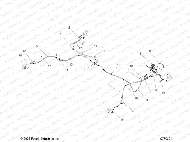 BRAKES | BRAKES, BRAKE LINES and MASTER CYLINDER - R23MAE57DX (C730821)