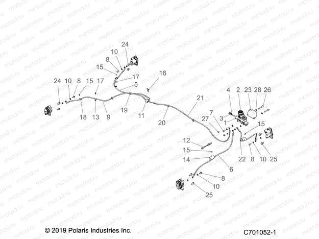 BRAKES | BRAKES, BRAKE LINES and MASTER CYLINDER - Z20CHA57A2/E57AM (C701052-1)