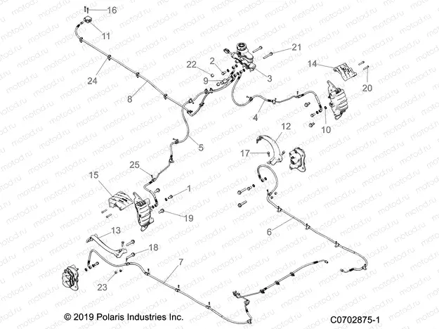 BRAKES | BRAKES, BRAKE LINES AND MASTER CYLINDER - Z20RAB92AC/BC/AR/BR/D92AC/BC/AR/BR (C0702875-1)
