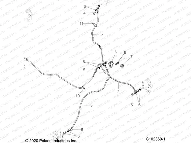 BRAKES | BRAKES, BRAKE LINES, FRONT - A21SWE57A1/3A1 (C102369-1)