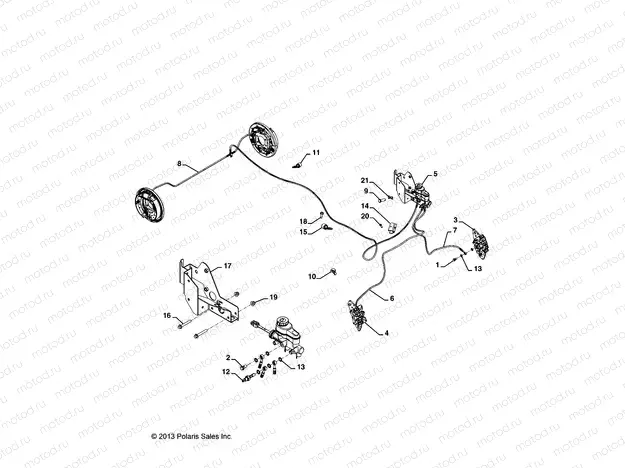 BRAKES | BRAKES, BRAKE LINES - L15G2/4/6 ALL OPTIONS (49GEMBRAKES14LINES)