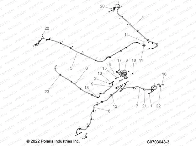 BRAKES | BRAKES, BRAKE LINES - Z22RME2KAG/BG/K2KAN/BN (C0703048-3)
