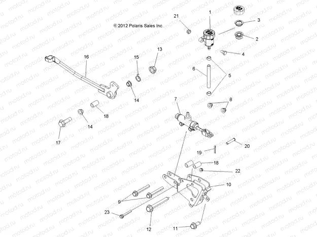 BRAKES | BRAKES, BRAKE PEDAL and MASTER CYLINDER - A13DN5EFL (49ATVBRAKEFOOT13SP850F)