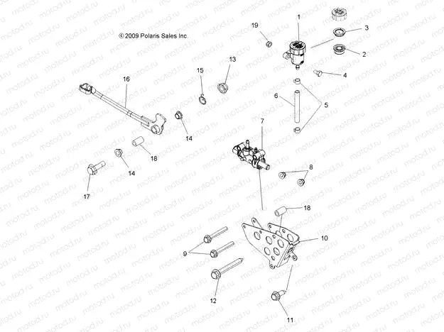 BRAKES | BRAKES, BRAKE PEDAL and MASTER CYLINDER - A15SXE85AS/AM/A85AA/AC/AJ (49ATVBRAKEFOOT10SP850)