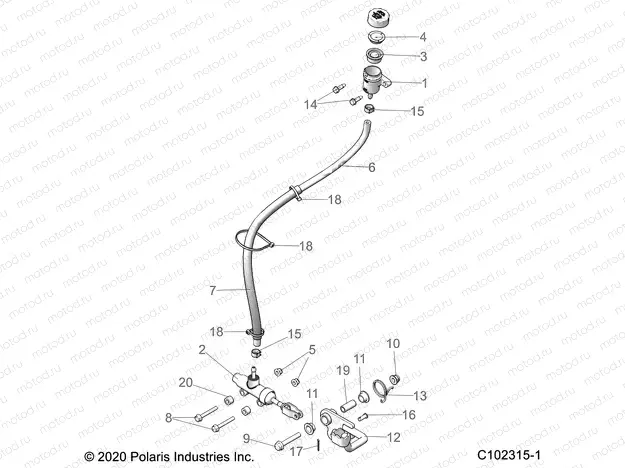BRAKES | BRAKES, BRAKE PEDAL and MASTER CYLINDER - A22SEA57F1/T57C1/C2/F1 (C102315-1)