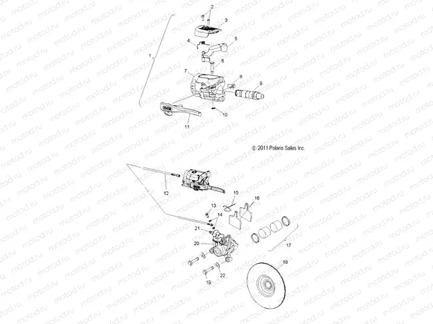 BRAKES | BRAKES, BRAKE SYSTEM - S20CBA6GSL (49SNOWBRAKE12600RMK)