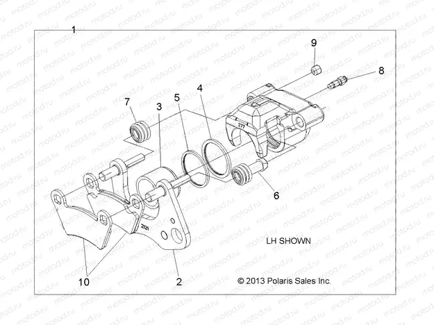 BRAKES | BRAKES, CALIPER, FRONT - A19DAE57D5 (49RGRCALIPER14570)
