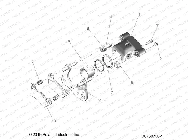 BRAKES | BRAKES, CALIPER, FRONT - L21U2NAFLA (C0750750-1)