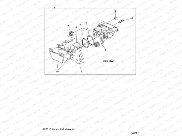 BRAKES | BRAKES, CALIPER, FRONT - R23MAE57DX (702767)
