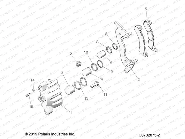 BRAKES | BRAKES, CALIPER, FRONT - Z20RA_92AC/BC/AK/BK/AR/BR/AE/BE/AH/BH/AT/BT (C0702875-2) BRAKES, CALIPER, FRONT - Z20RA_92AC/BC/AK/BK/AR/BR/AE/BE/AH/BH/AT/BT (C0702875-2)
