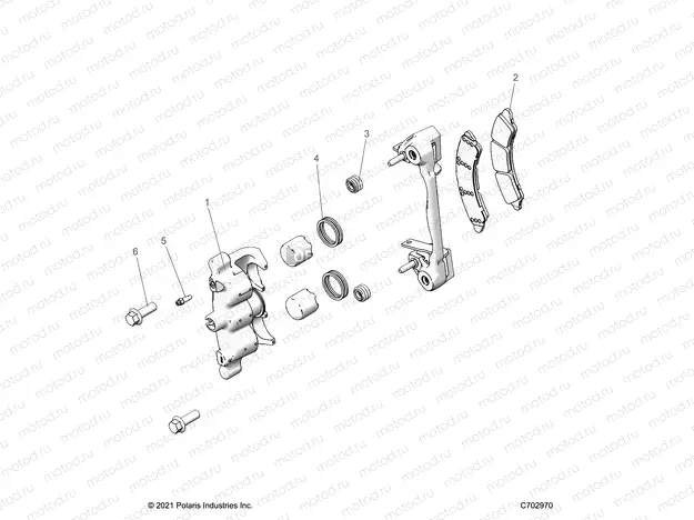 BRAKES | BRAKES, CALIPER, FRONT - Z22G4E92AJ/BJ/G4K92AP/BP/G4V92AP/BP (C702970)