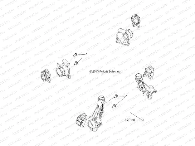 BRAKES | BRAKES, CALIPER MOUNTING - A15DAH32EJ (49ATVCALIPERMTG14325)