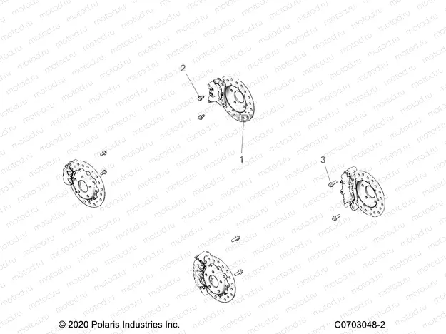 BRAKES | BRAKES, CALIPER MOUNTING AND ROTORS - Z22RME2KAG/BG/K2KAN/BN (C0703048-2)