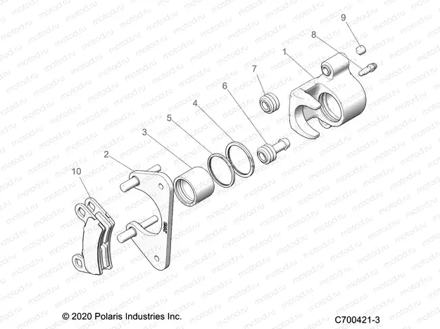 BRAKES | BRAKES, CALIPER, REAR - D21BBPD4B4 (C700421-3)