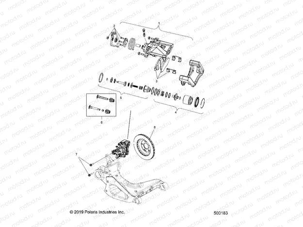 BRAKES | BRAKES, CALIPER, REAR - T20AARGB ALL OPTIONS (500183)