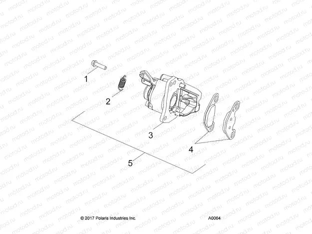 BRAKES | BRAKES, CALIPER, REAR - Z20YAV17B2/B4/N2/N4/A2/A4 (A00064)