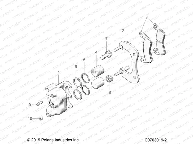 BRAKES | BRAKES, CALIPER, REAR - Z21R4D92AM/BM/AC (C0703019-2)