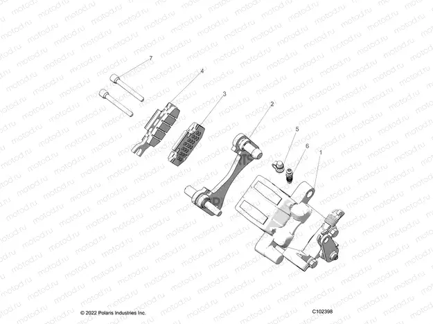 BRAKES | BRAKES, CALIPER, REAR - Z22HCB18D2 (C102398)