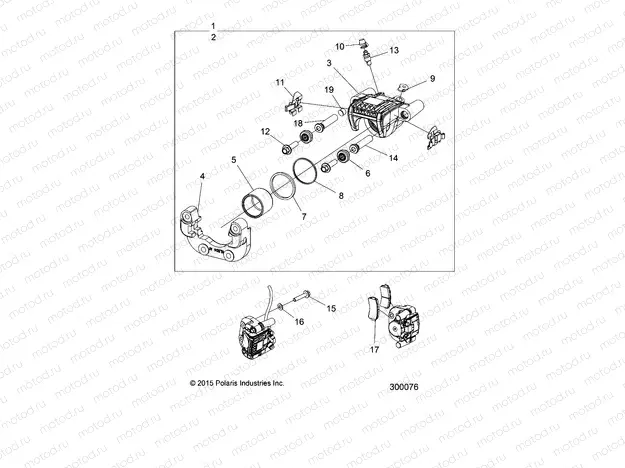 BRAKES | BRAKES, CALIPERS, FRONT - L19G2D/L16G6