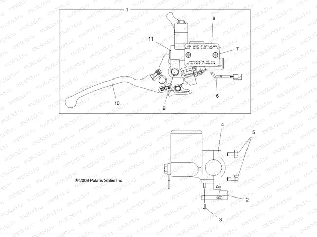 BRAKES | BRAKES, FRONT BRAKE and MASTER CYLINDER - A10GJ45AA (49ATVMCLH09OUT525)