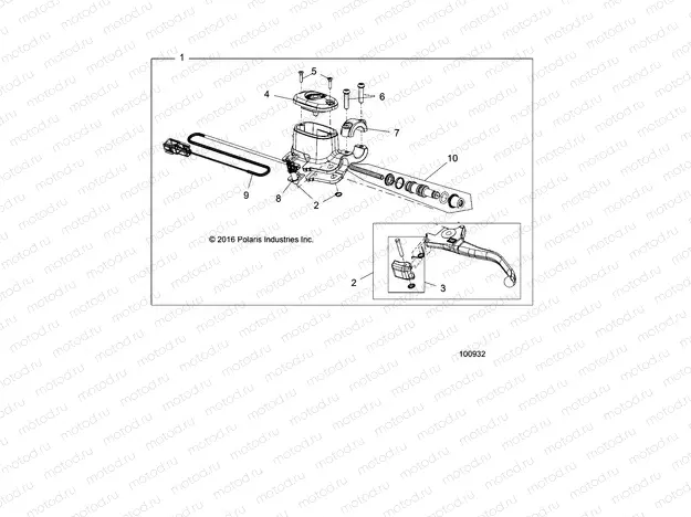 BRAKES | BRAKES, FRONT BRAKE LEVER and MASTER CYLINDER - A18SVS95CR/ER (100932)