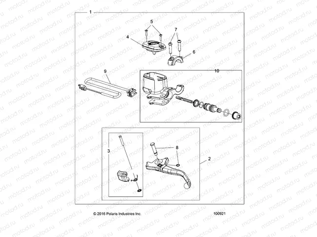 BRAKES | BRAKES, FRONT BRAKE LEVER and MASTER CYLINDER - A19SXM95AL