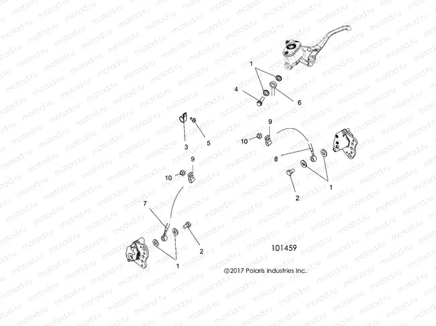 BRAKES | BRAKES, FRONT BRAKE LINES - A19SHS57PS (101459)