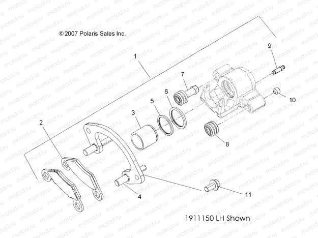 BRAKES | BRAKES, FRONT CALIPER - A15SXE95HK (49ATVCALIPER09Q60)